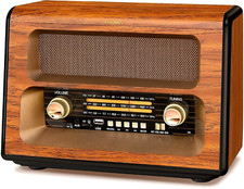 Retro Radio Bluetooth, AM FM SW Nostalgie Radio Batteriebetrieben, Kofferradio
