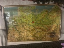 Ca. 3 x 2 m, Landkarte Deutsches Reich Grenzen 1937, Rollbild Rolltafel Schule