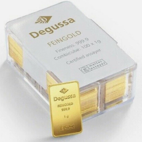 Degussa goldbarren feingold - goldbarren, 1g