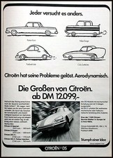 Citroen DS originale Werbung aus 1972.5  D Special, D Super, DS 21, DS 21 Pallas