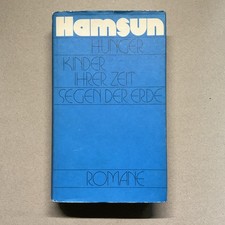 Knut Hamsun: Romane: Hunger, Kinder ihrer Zeit, Segen der Erde, geb., Leinen, SU
