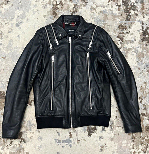 Diesel lederjacke jacke top - lederjacke,