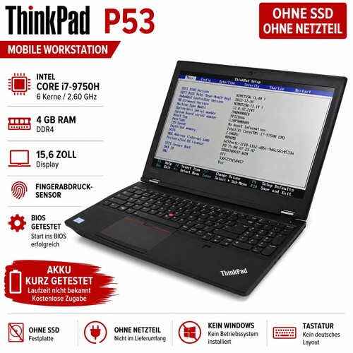 Lenovo thinkpad p53 - p53, i7-9750h