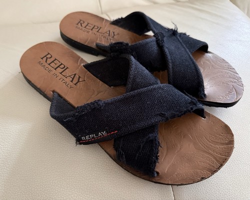 Replay sandalen schwarz mit - sandalen,