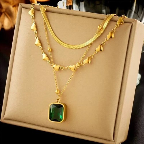 Damen halskette gold - gold, herz