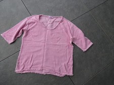 Damen Shirt, 3/4 Arm, rosa, Italienische Mode, Einheitsgrösse