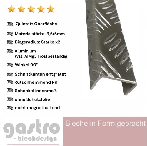 Aluminium riffelblech quintett - riffelblech,