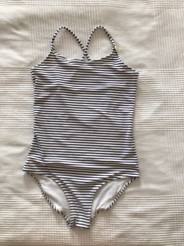 Badeanzug 158 164 weiß - badeanzug, h&m