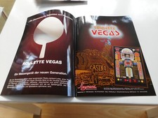 4-seitiger Flyer für Playmont Geldspieler Roulette Vegas