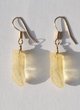 Ohrringe aus Edelstein echter Citrin Ohrstecker Neu