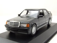 Mercedes 190E 2.3-16 W201 1984 schwarz metallic Modellauto 1:43 Maxichamps