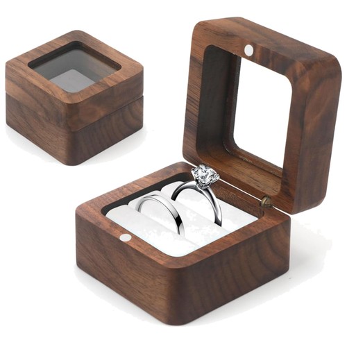 Ringbox hochzeit holz walnuss - hochzeit,