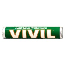 (34,48€/1kg) Vivil Rolle grün, Pfefferminz-Bonbons, 29g Rolle