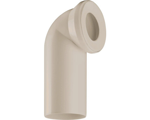 Anschlussbogen beige - wc-anschlussbogen, 90°,