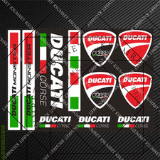 DUCATI MONSTER CORSE Motorrad Aufkleber Sticker Tank Verkleidung Badge HELM