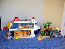Playmobil Kreuzfahrtschiff 6978 + Disco 6983 + 6979 Karibikinsel  - komplett