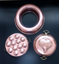 Set Kupfer Backformen 3tlg