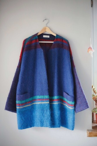 Design strickjacke blau - design,