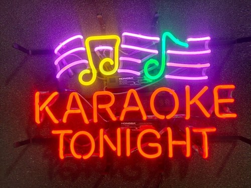 Karaoke tonight neon sign - tonight,