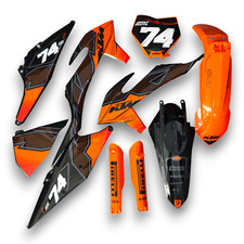 Grafik + Plastik KTM SX SX-F 2019-2022 XC XC-F Motocross dekor Rennen Nummer