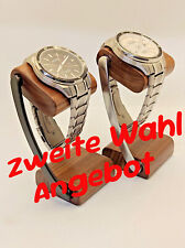Nussbaum Uhrenhalter Uhrenständer Uhrenaufsteller  Schmuckständer zweite Wahl