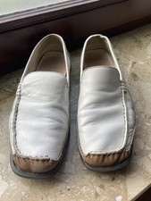 Mokassin/Schuhe, ECHT, weiß/creme, Größe 8G (41,5), super bequem