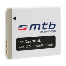 Akku NB-4L Batterie für Canon