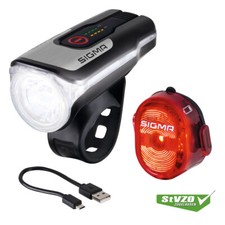 Sigma AURA 80 LED Fahrradlicht und Rücklicht Nugget II mit USB