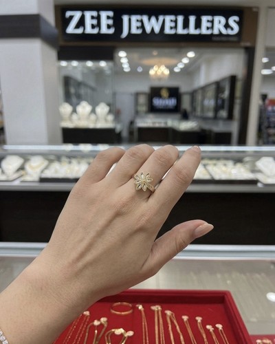 Karat gold blumenring 70 - karat, 1,70
