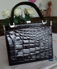 Edle Krokodilleder-Handtasche