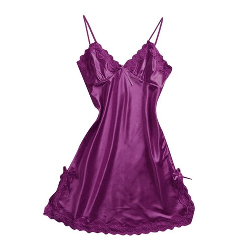 Satin nachthemd für damen - satin,