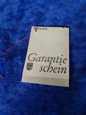 Garantieschein aus Philips Stereo-Plattenwechsler-Chassis AG1025 W aus Erbschaft