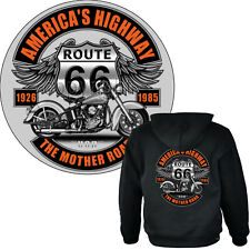 Biker Jacke Kapuzen Sweatshirt Hoodie Motorrad classic *4282 black