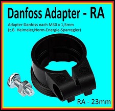 ⭐️ ?%1 x Adapter RA - 23mm Danfoss auf Standard Thermostat M30x1,5 Heimeier usw