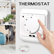 Raumthermostat Fußbodenheizung Aufputz Raumtemperaturregler Wandthermostat 230V