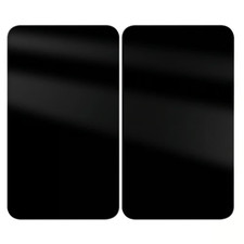 2er Set Glasabdeckplatten Schwarz Glaskeramik-Kochfelder 30 x 52 cm Abdeckplatte