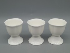 Villeroy & Boch Arco weiss 3 Eierbecher Porzellan 6 cm hoch sehr gut