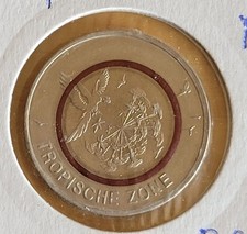 5 Euro Münze  Tropische Zone mit Polymerring  2017  gekapselt
