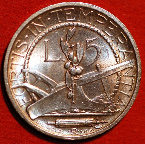 San marino lire 1938 9 - 1938, km#