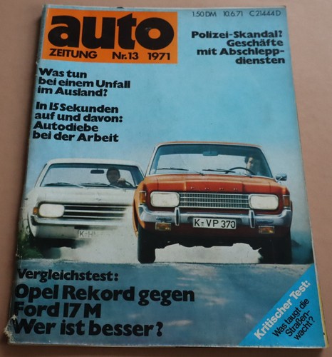 Auto zeitung 1971 poster - zeitung, 13/1971