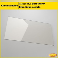 Kaminglas passend für Eurotherm Elba links/rechts | Ofenscheibe & Kaminscheibe