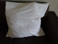 Kissenbezug Paradekissen weiß Landhaus Shabby Chic bestickt ca. 70 x 75 cm