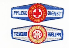 DDR Aufnäher Stoff Dienstabzeichen DRK Deutsches Rotes Kreuz Pflegedienst