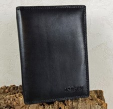 Große Leder Brieftasche ReiseEtui mit Pass-Fach und viele Kartenfächern RFID