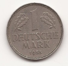 1 DM 1955 G KARLSRUHE, ÄUßERST SELTEN, ss!