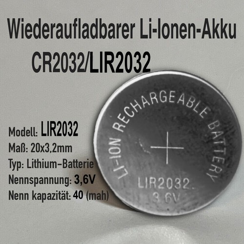 Lir2032 akku ion - lir2032,
