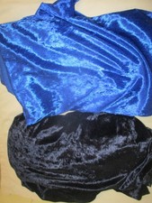 2 x Blauer Samt  ( Synthetik )