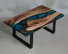 Blau Epoxidharz Couchtisch