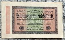 Deutschland 20000 Mark 1923