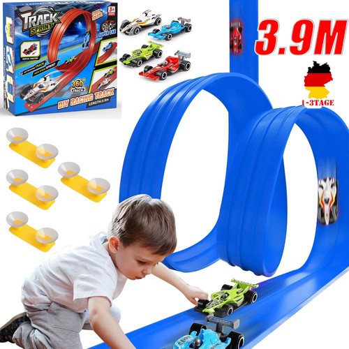 Autorennbahn mit 4 autos - autorennbahn,